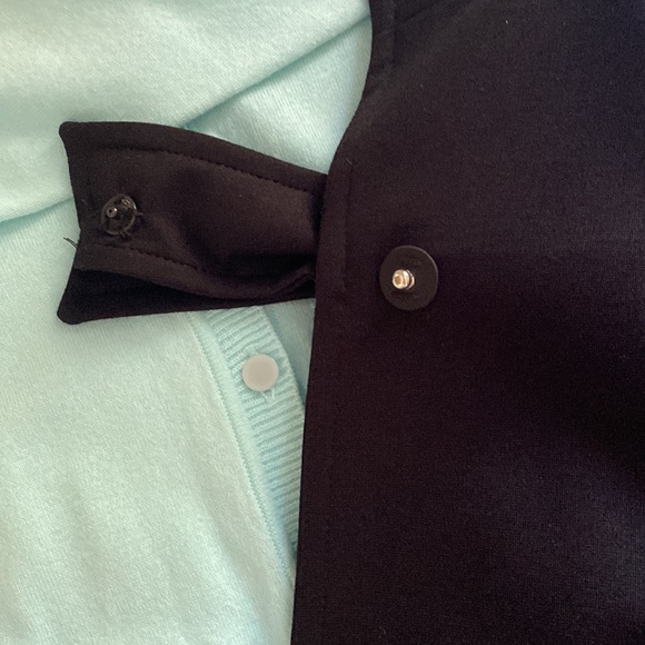 BLACK Sara Campbell Black Ponte Topper with Bow XS - Picture 8 of 11